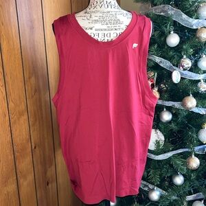 Fabletics dark red tank top size large